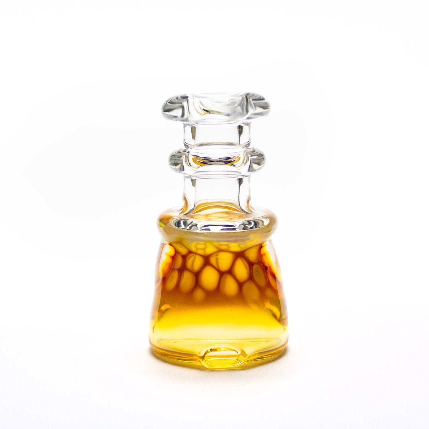 Catfish Glass Clear Lip Honeycomb Dry Top CAF12 Vaporizer Attachments | Planet Caravan